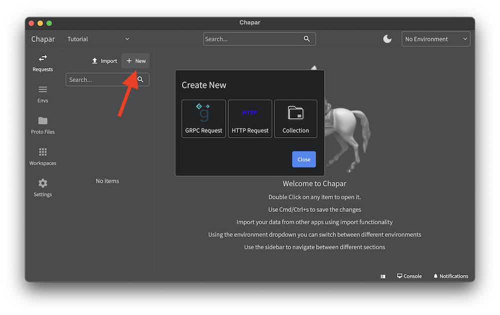New Request or Collection