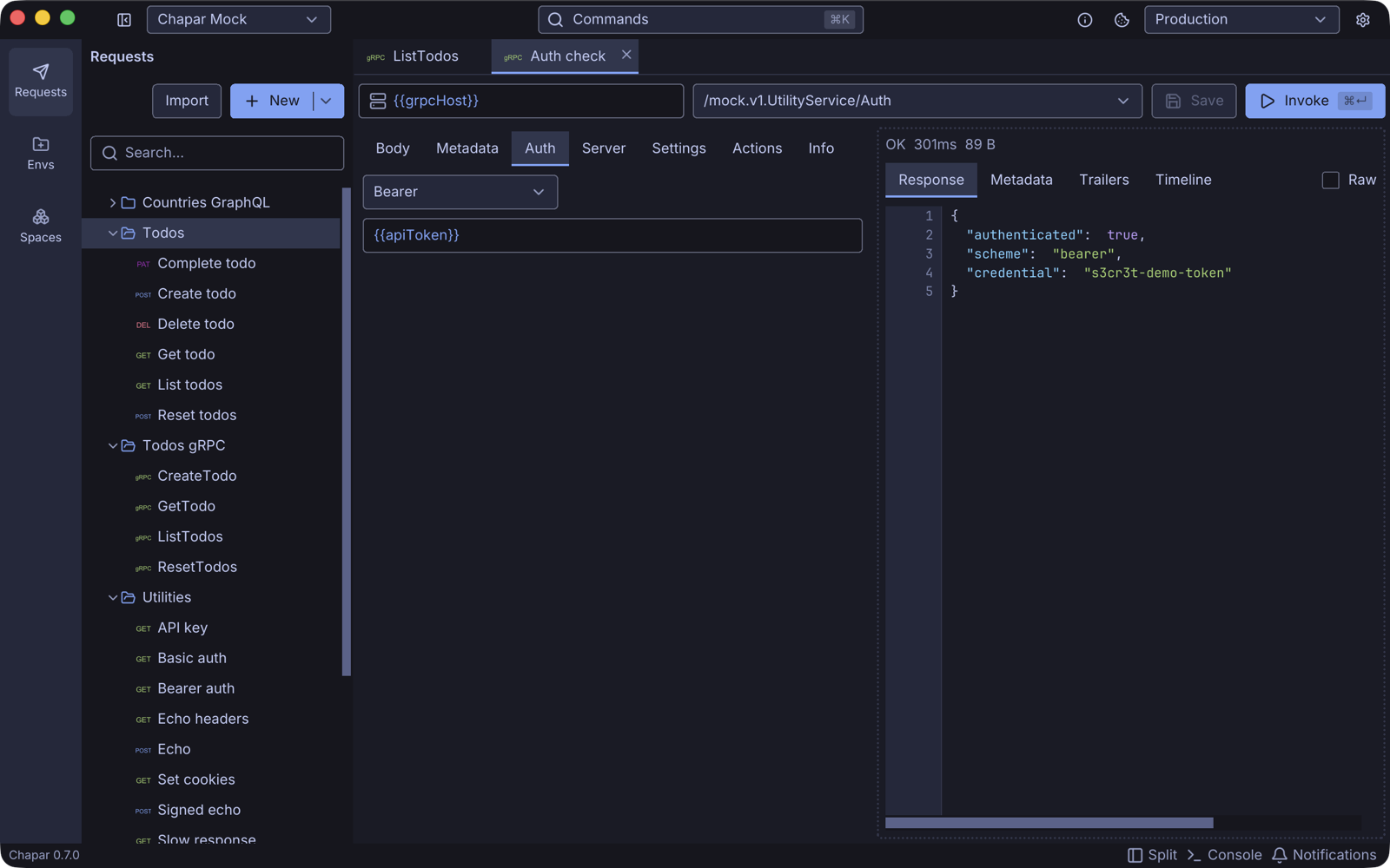 gRPC auth